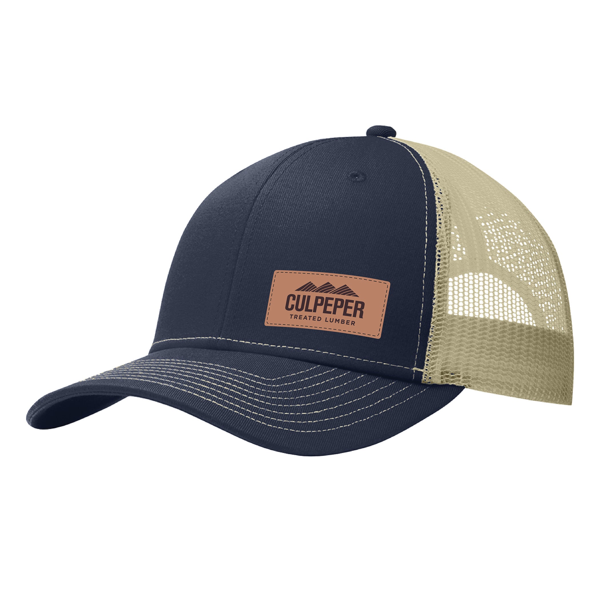 Port Authority - Snapback Trucker Cap (Leather Patch)