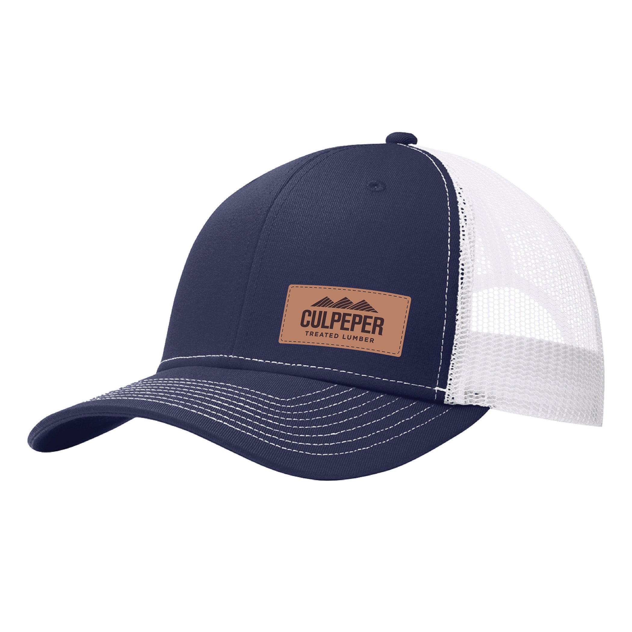 Port Authority - Snapback Trucker Cap (Leather Patch)